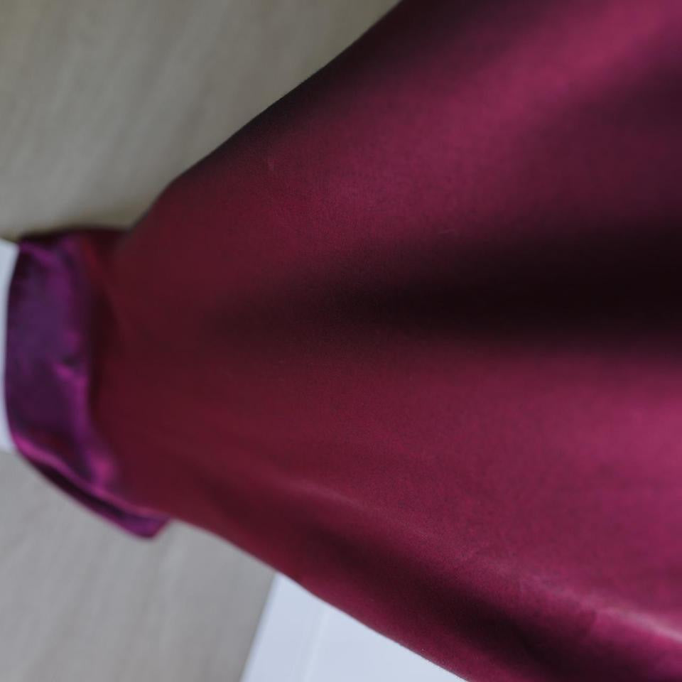 Y2K vintage plum burgundy beaded prom dress formal dress M