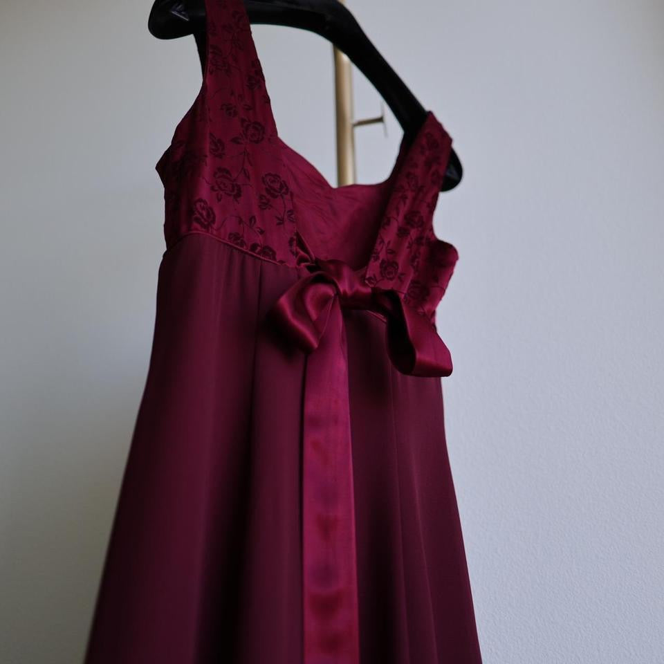 Y2K vintage burgundy prom dress formal dress M