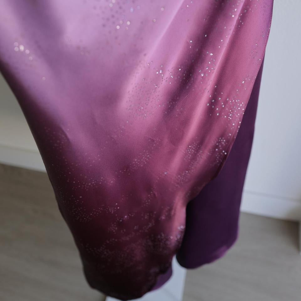 Y2k sparkly plum prom dress formal dress homecoming dress XS