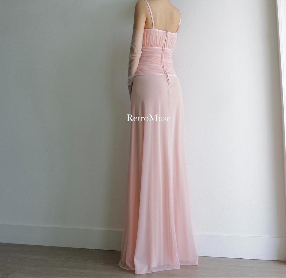 Y2K vintage blush coset prom dress formal dress homecoming dress M