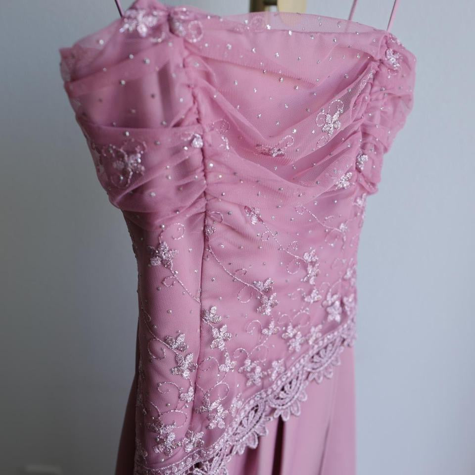 Y2K vintage ethereal indie pink gown prom dress formal dress M