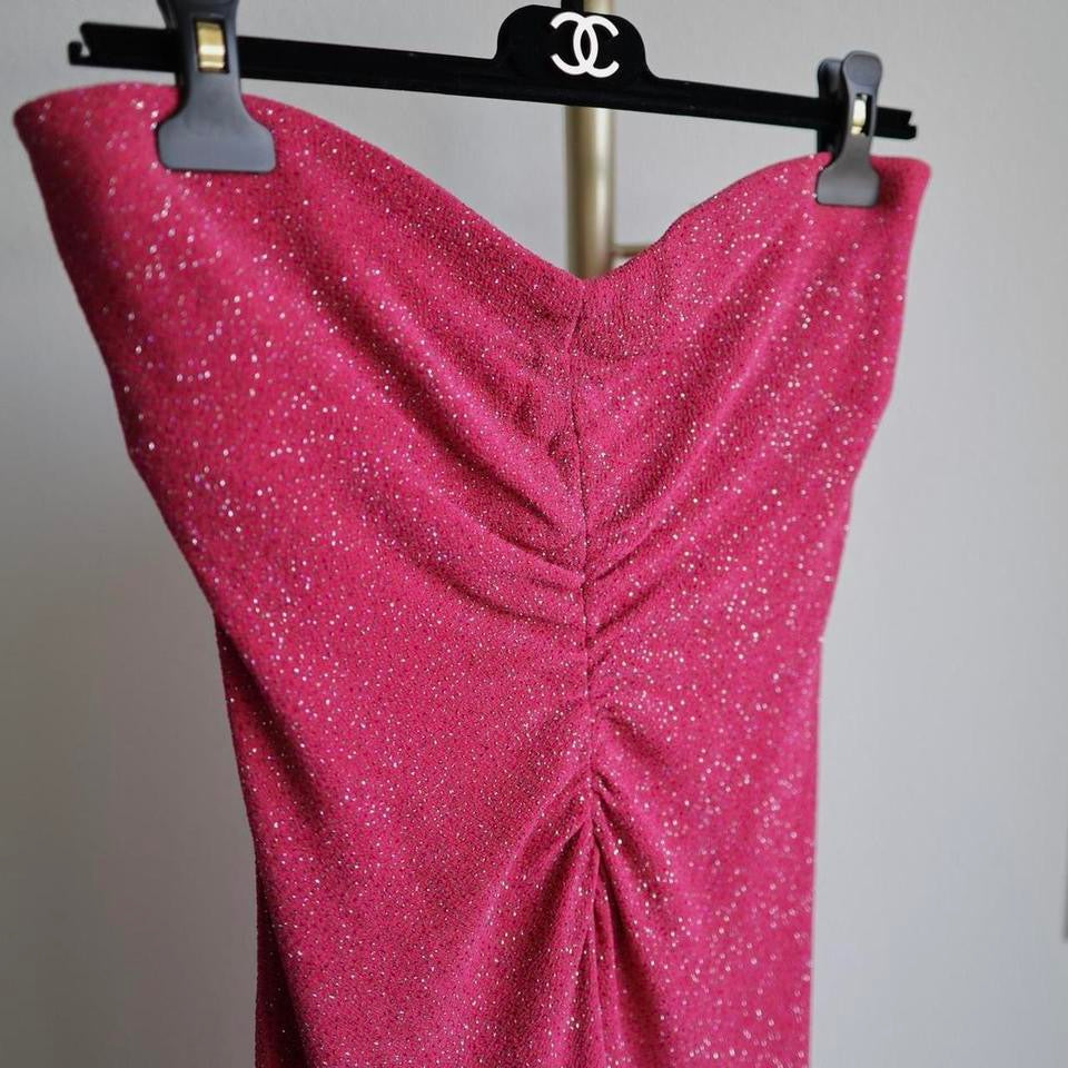 Y2K vintage sparkly hot pink prom dress formal dress L