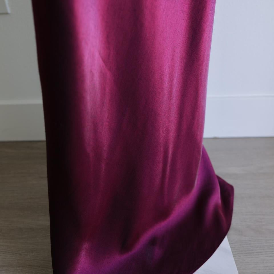 Y2K vintage plum burgundy beaded prom dress formal dress M